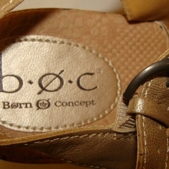 BORN O CONCEPT BOC WOMENS GOLD SANDALS 9M / 40.5 - Picture 10 of 10